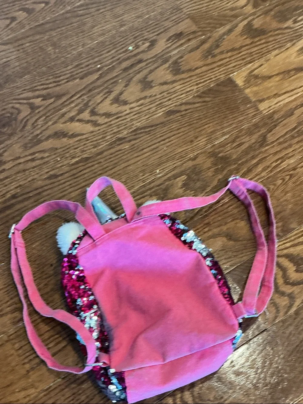Kids Pink Sequin Unicorn Mini Backpack
